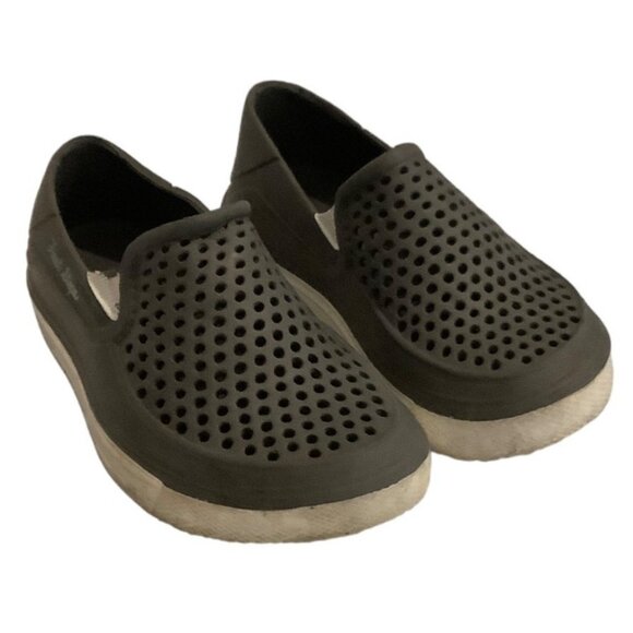 First Steps by Stepping Stones Slip On Garden Clogs Shoes Toddler 6 Gray White - Picture 1 of 7